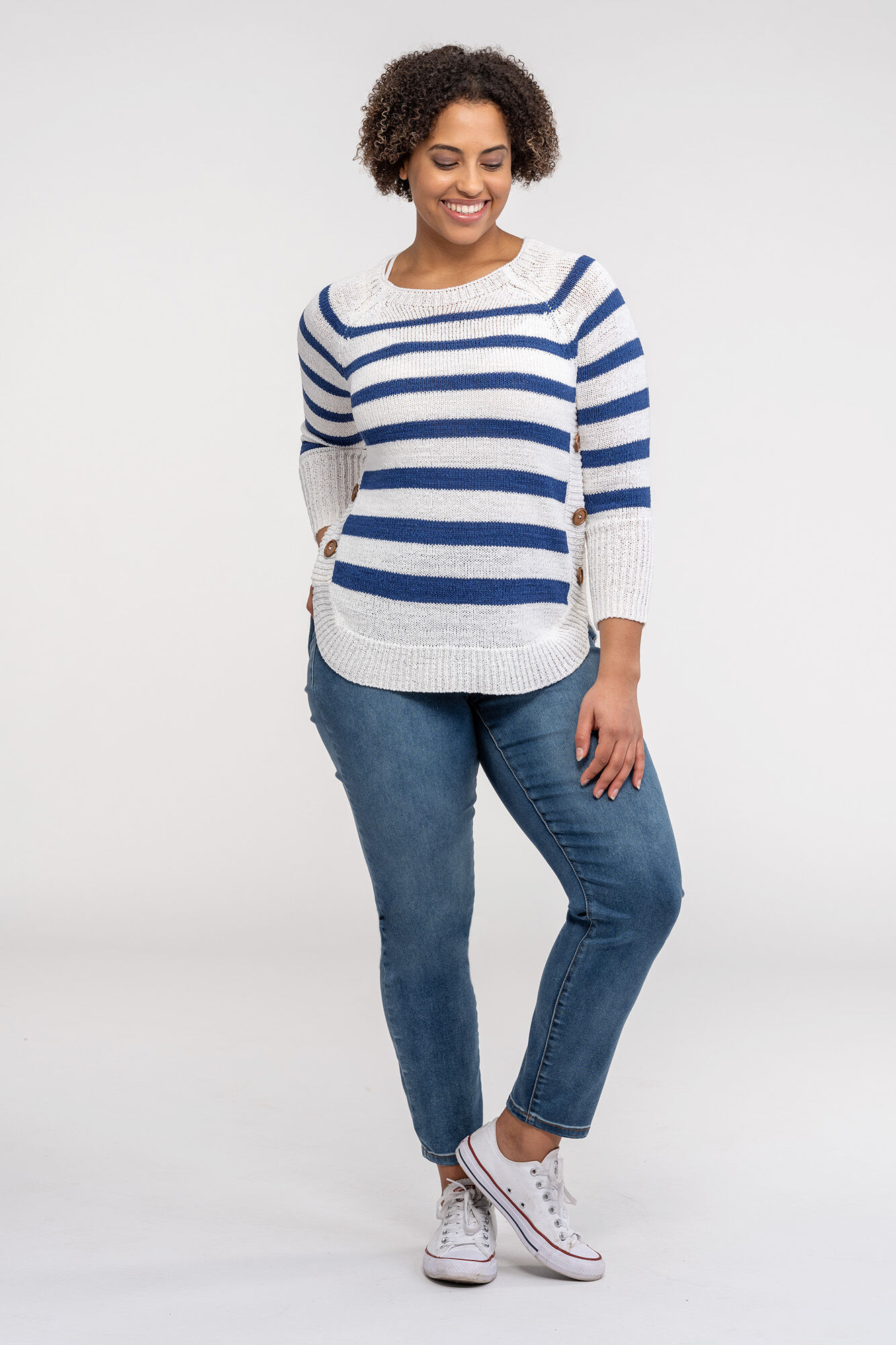 Basic Pull-On Knit Taper-Leg Stretch Jegging Jeans Image 5