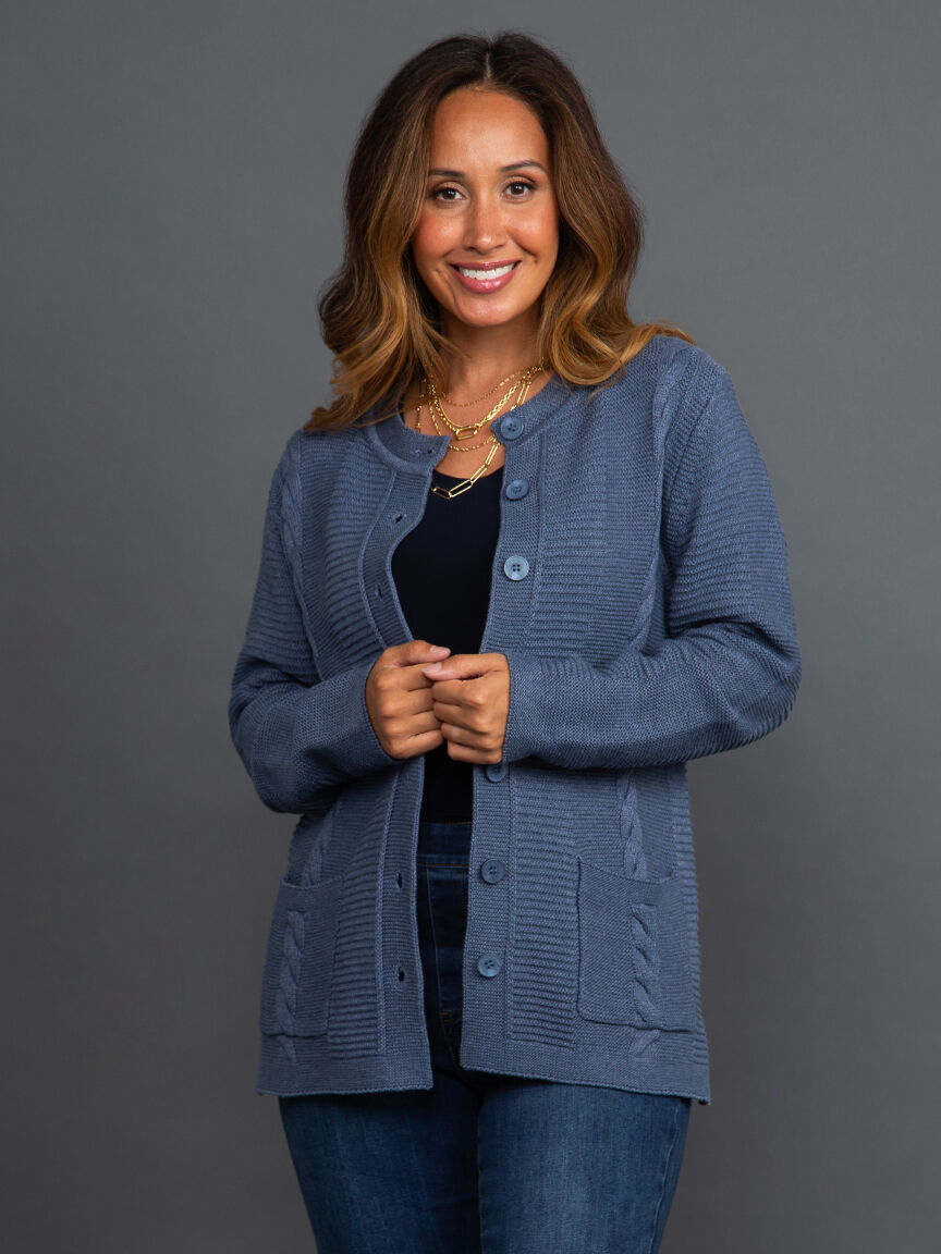 Button Down Knit Cardigan Image 2