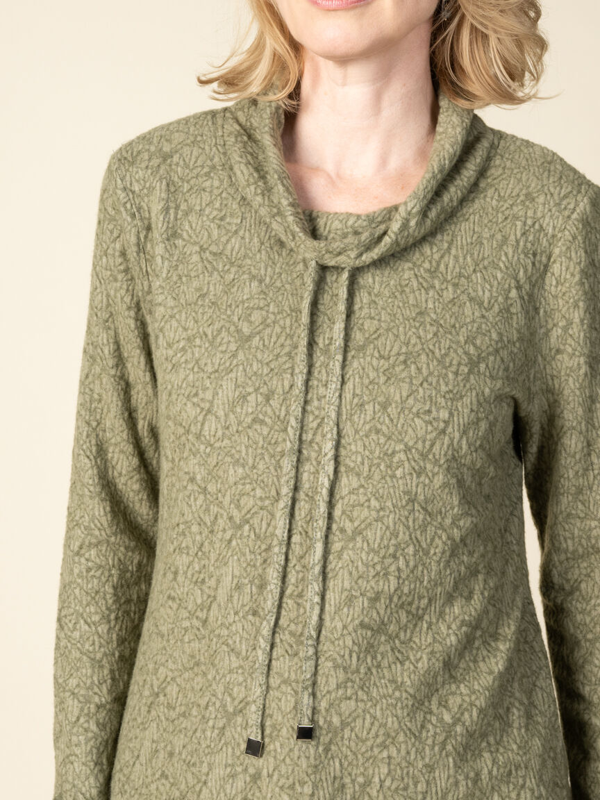 Long Sleeve Cowl Neck Top