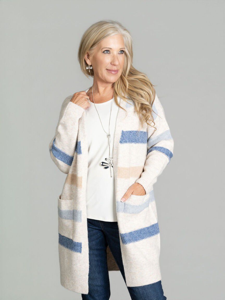 Long Open Front Cardigan