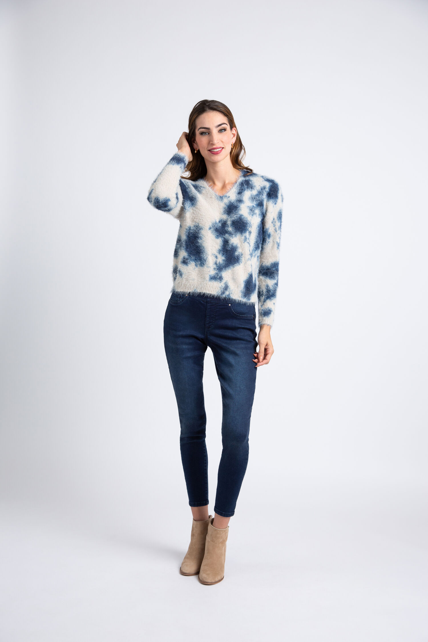 Long Sleeve Eyelash Sweater Image 1