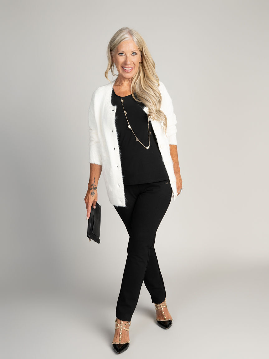 Knit Button-Up Cardigan