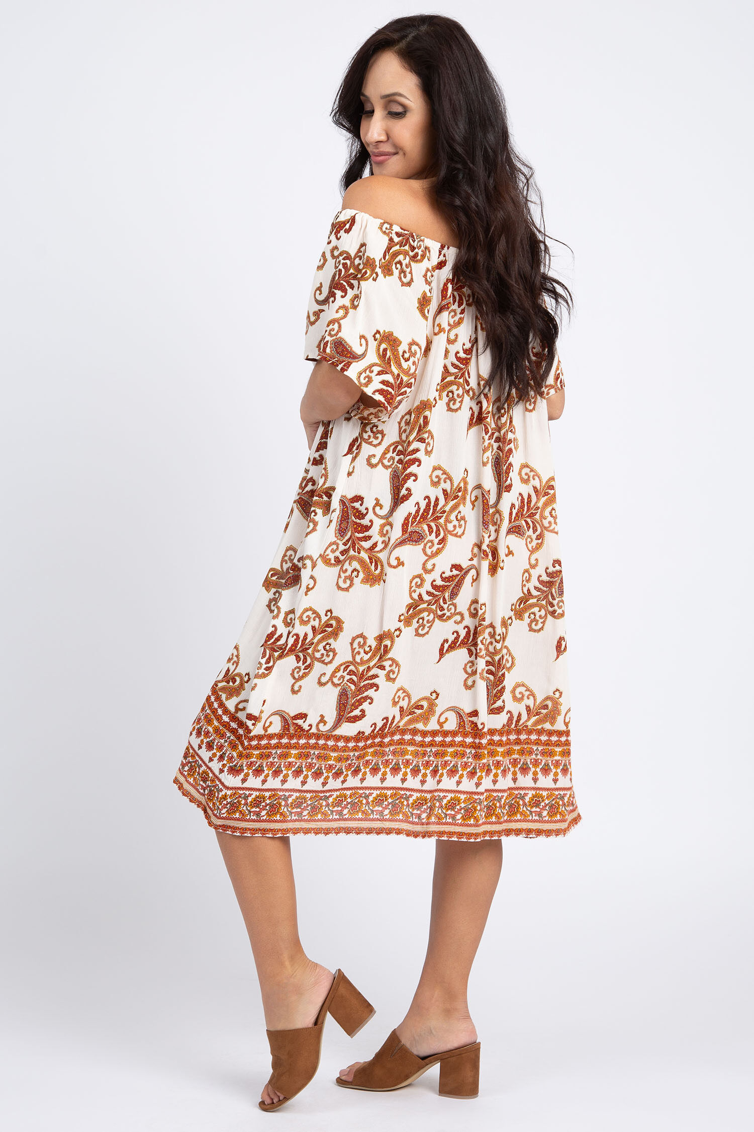 Wear Two Ways Paisley Print Dress Image 2