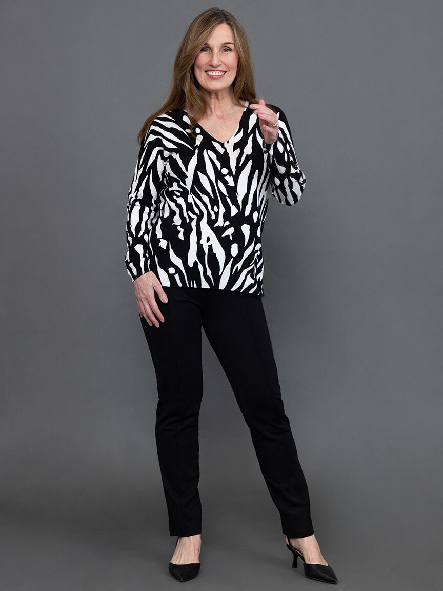 Legging with Pocket Zippers Image 1