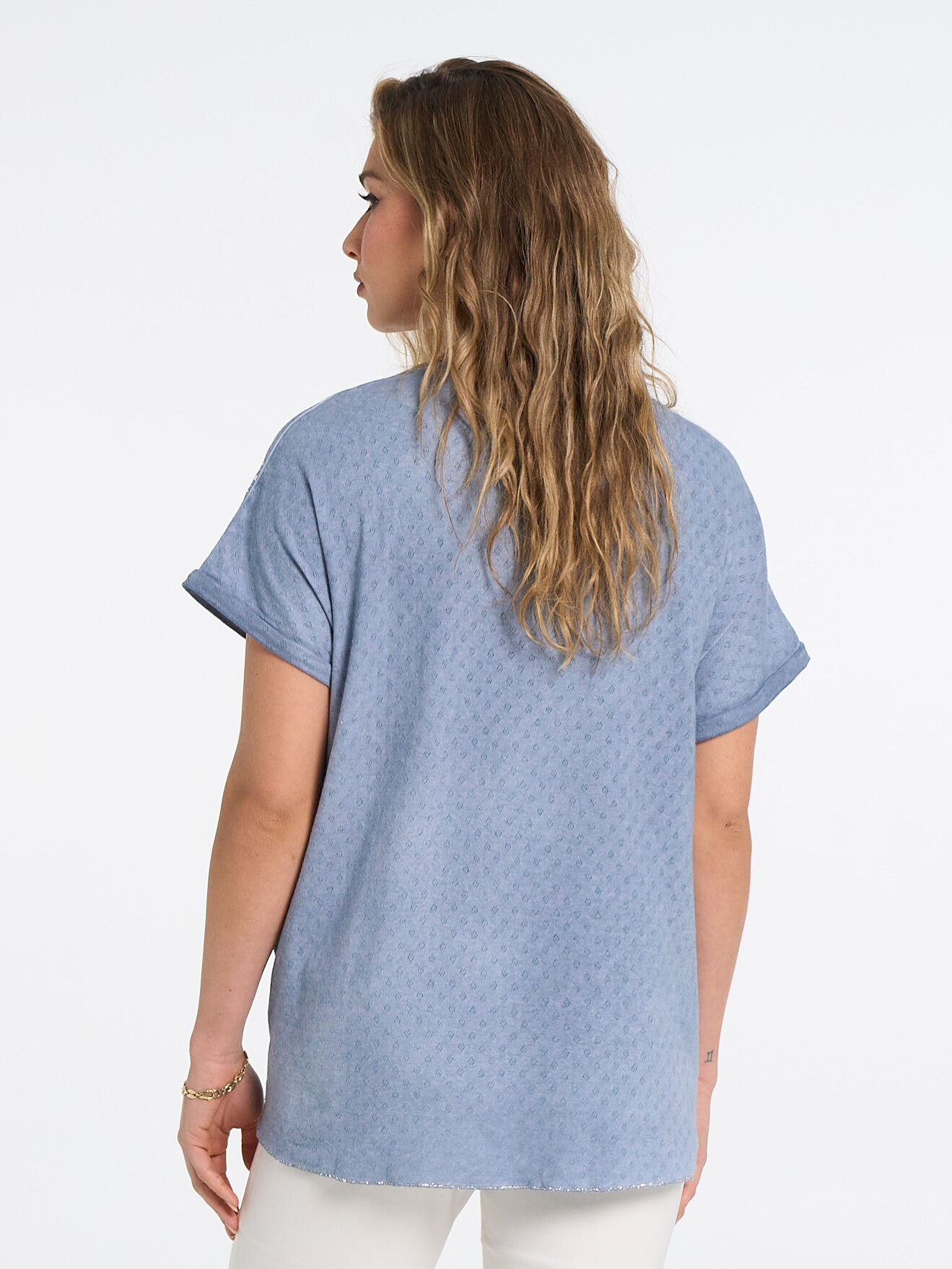 Sparkly Cotton Blend Top Image 3