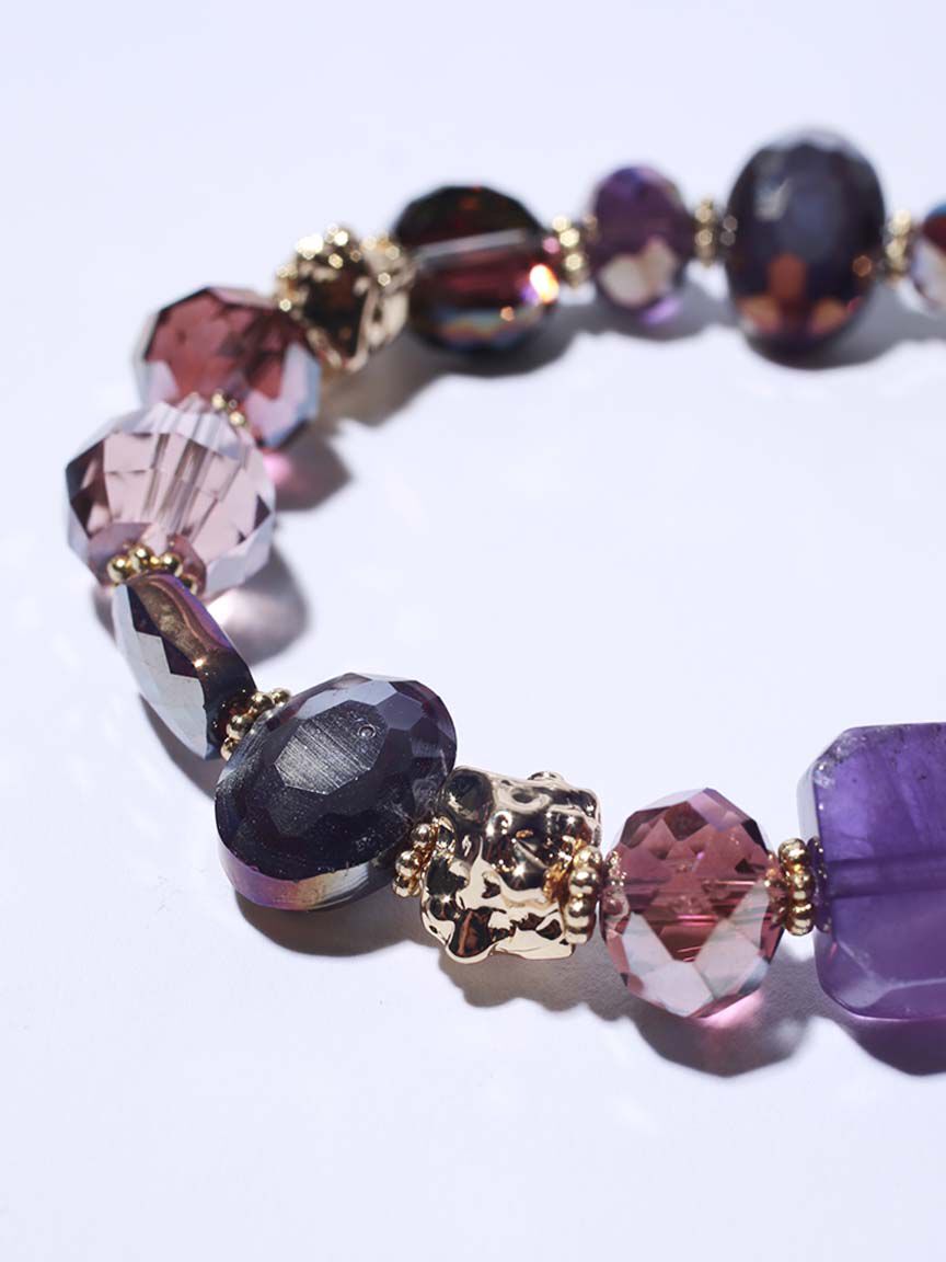 Elastic Bead and Stone Bracelet  Image 4