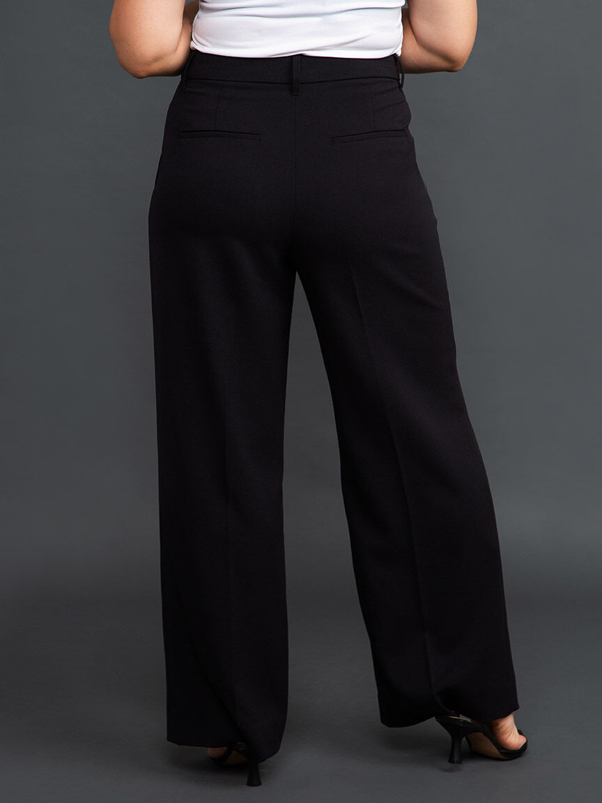 Wide Leg Trouser w/ Front Pleat Image 4