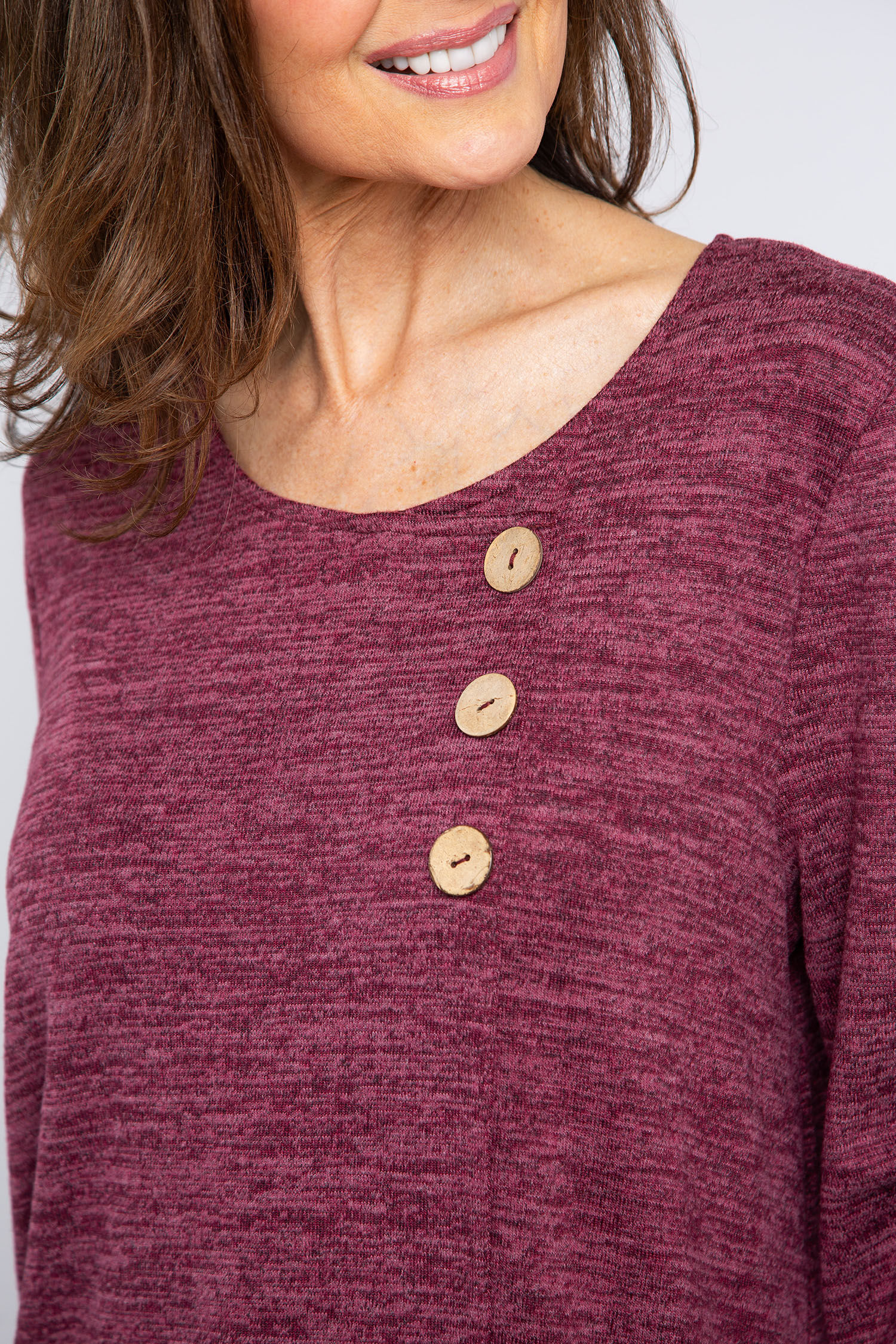 Long Sleeve Faux-Wrap Top Image 4