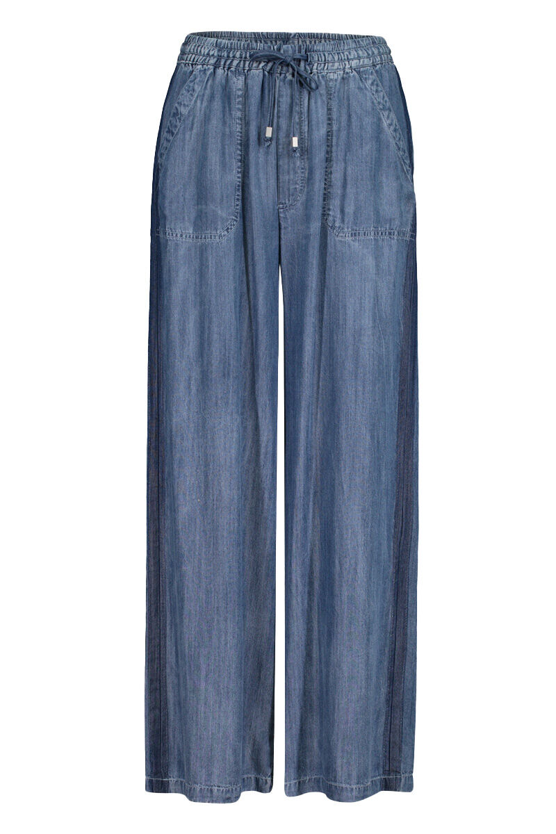 Lyocell Denim Wide Leg Pant Image 1