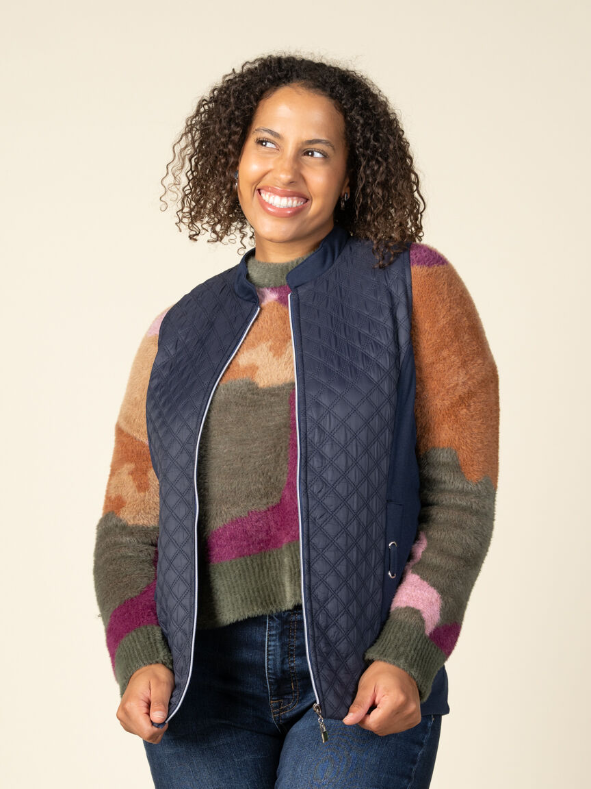 Quilted Combo Vest