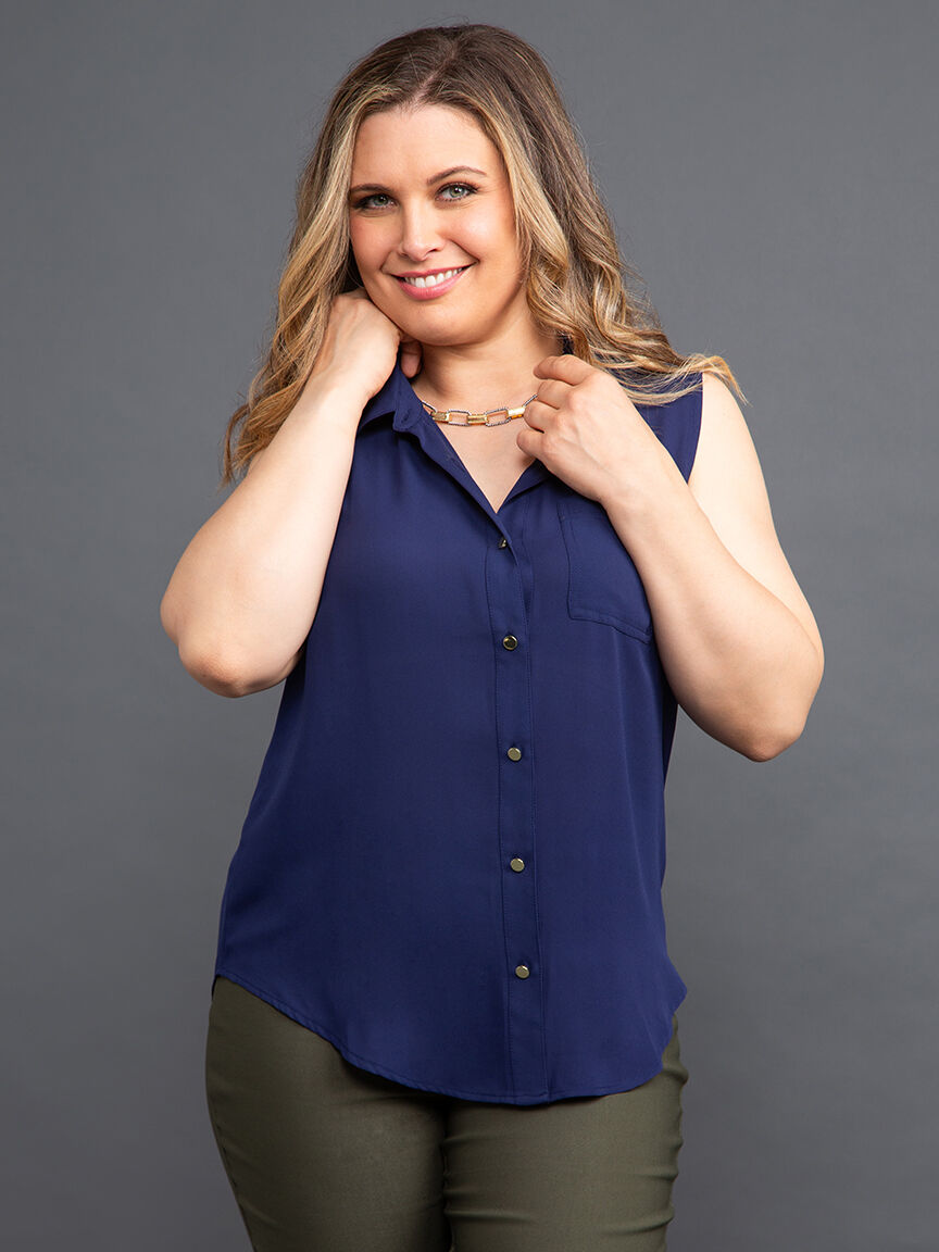 Sleeveless Georgette Blouse Image 2