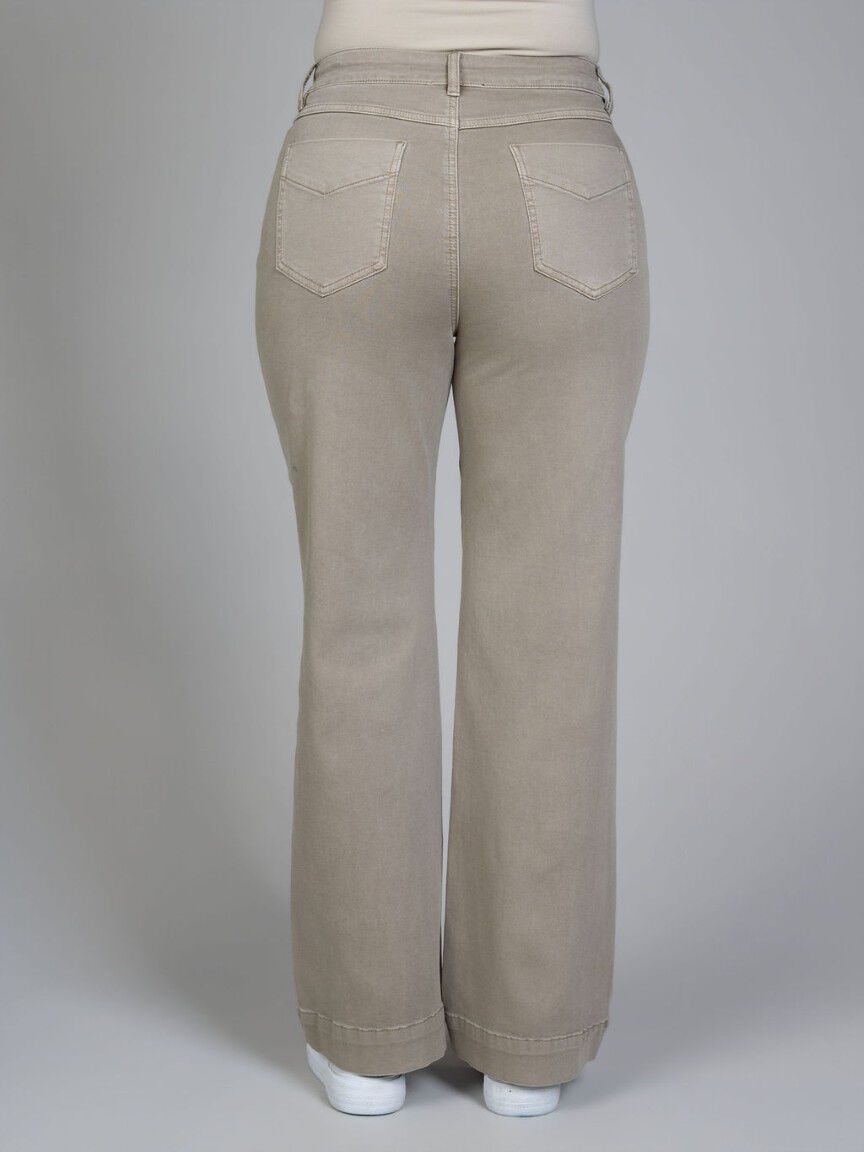 Wide Leg 5-Pocket Pants