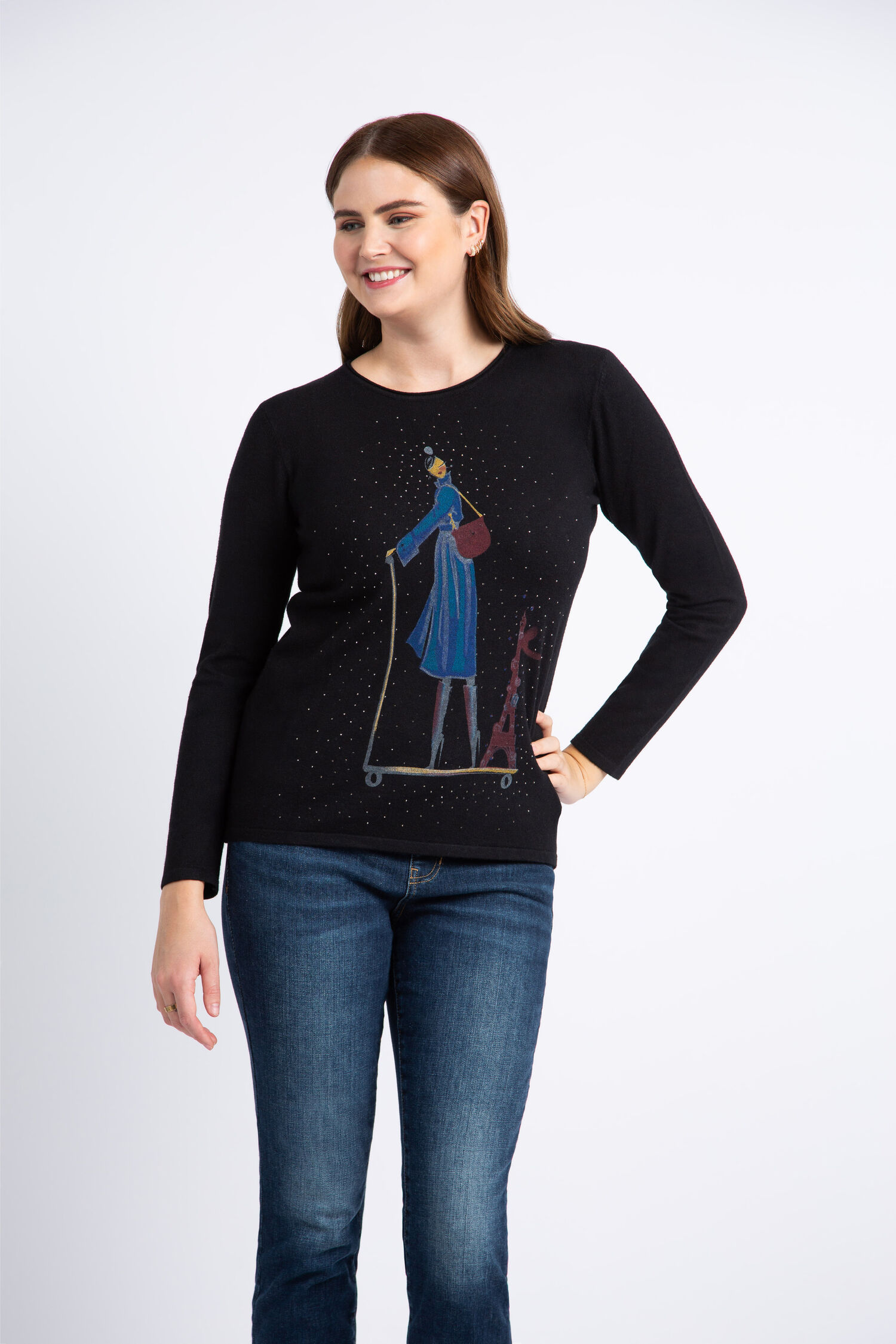 Long Sleeve Scooter Sweater Image 1