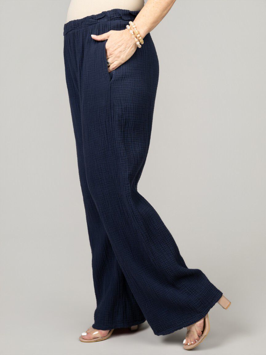 Pull-On Waffle Knit Pants