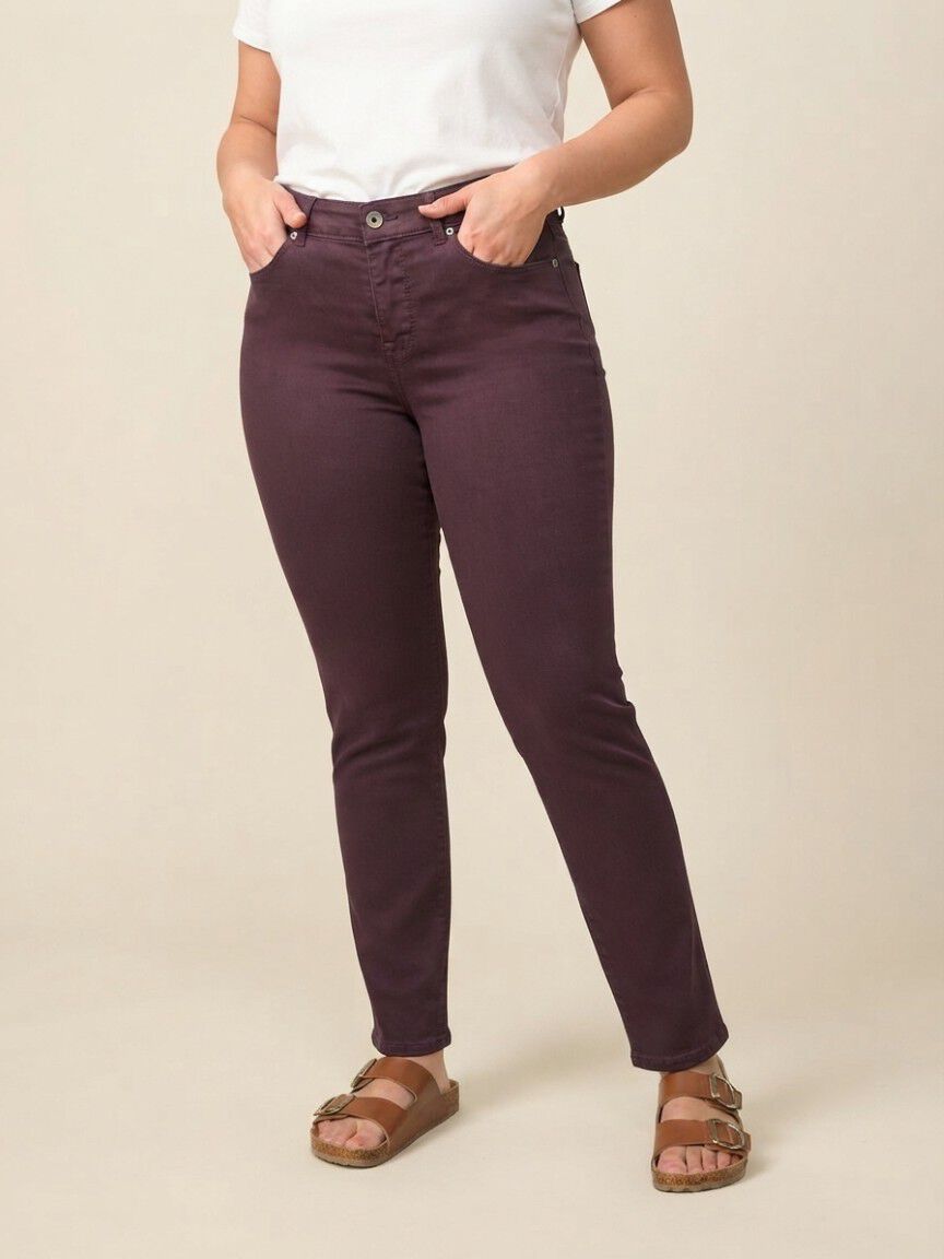Petite 5 Pocket Colored Jeans 