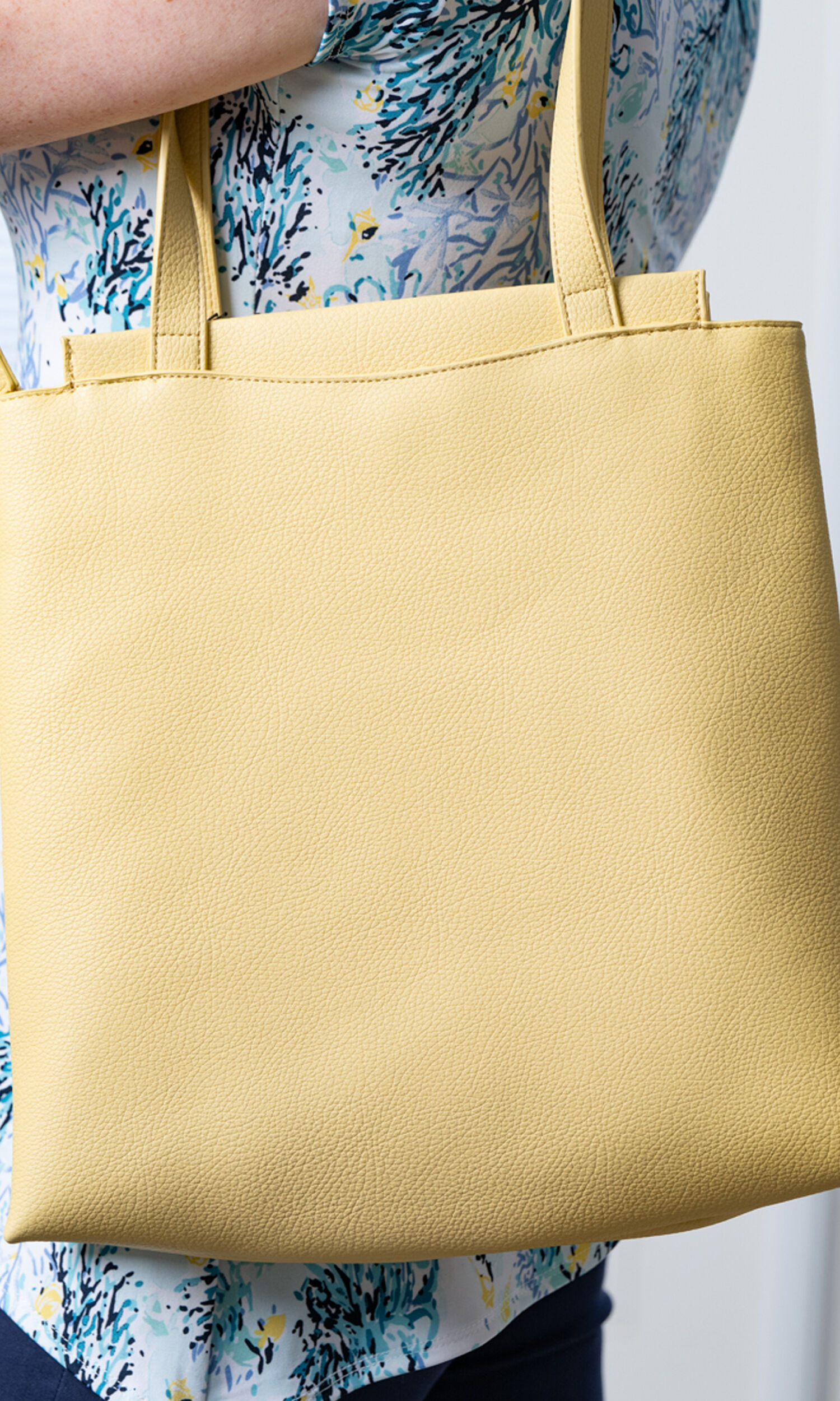 Vegan Leather Double Duty Tote Image 1