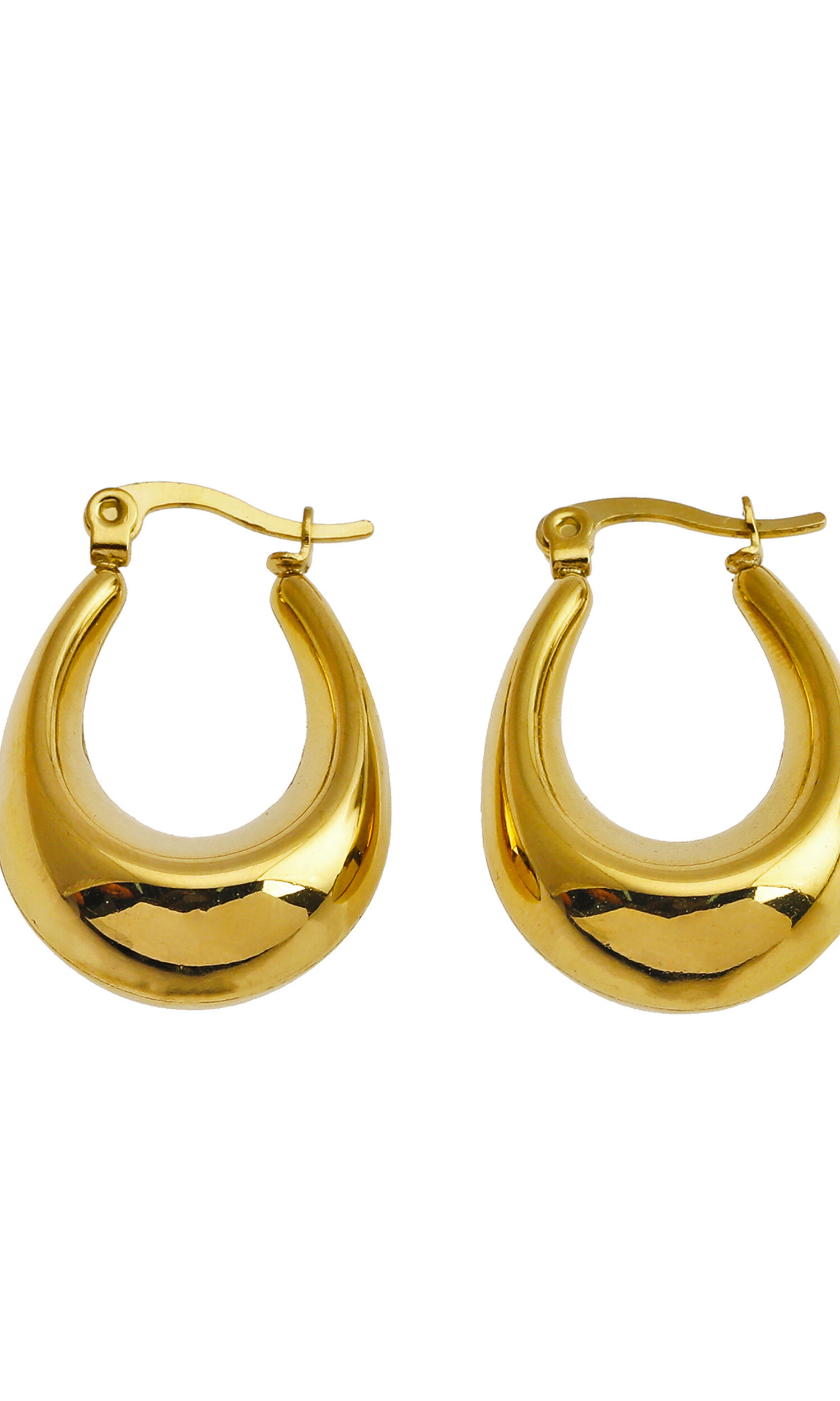 ARINA Chunky Shaped Hoops Image 5