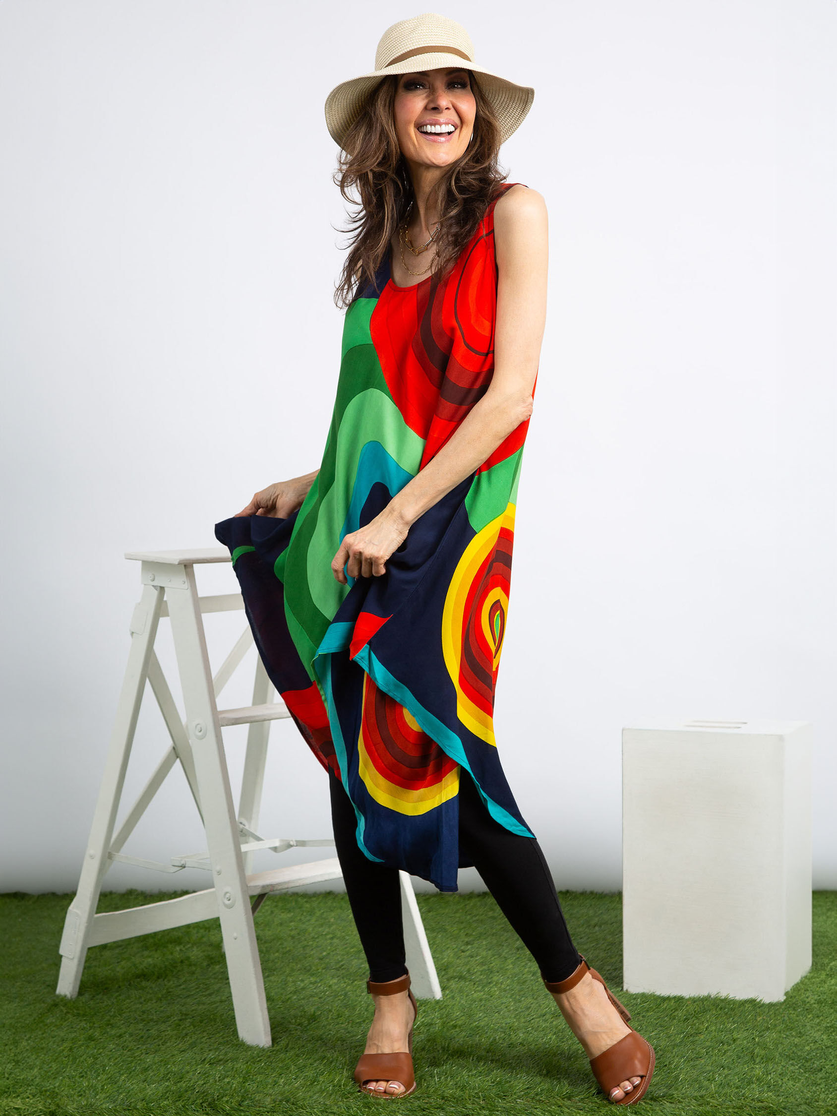 Sleeveless Umbrella Dress Image 1