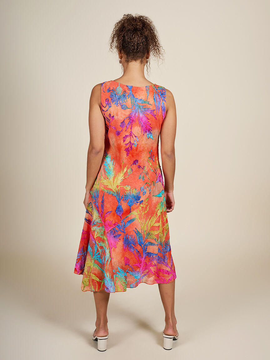 Colourful Sleeveless Maxi Dress  Image 4