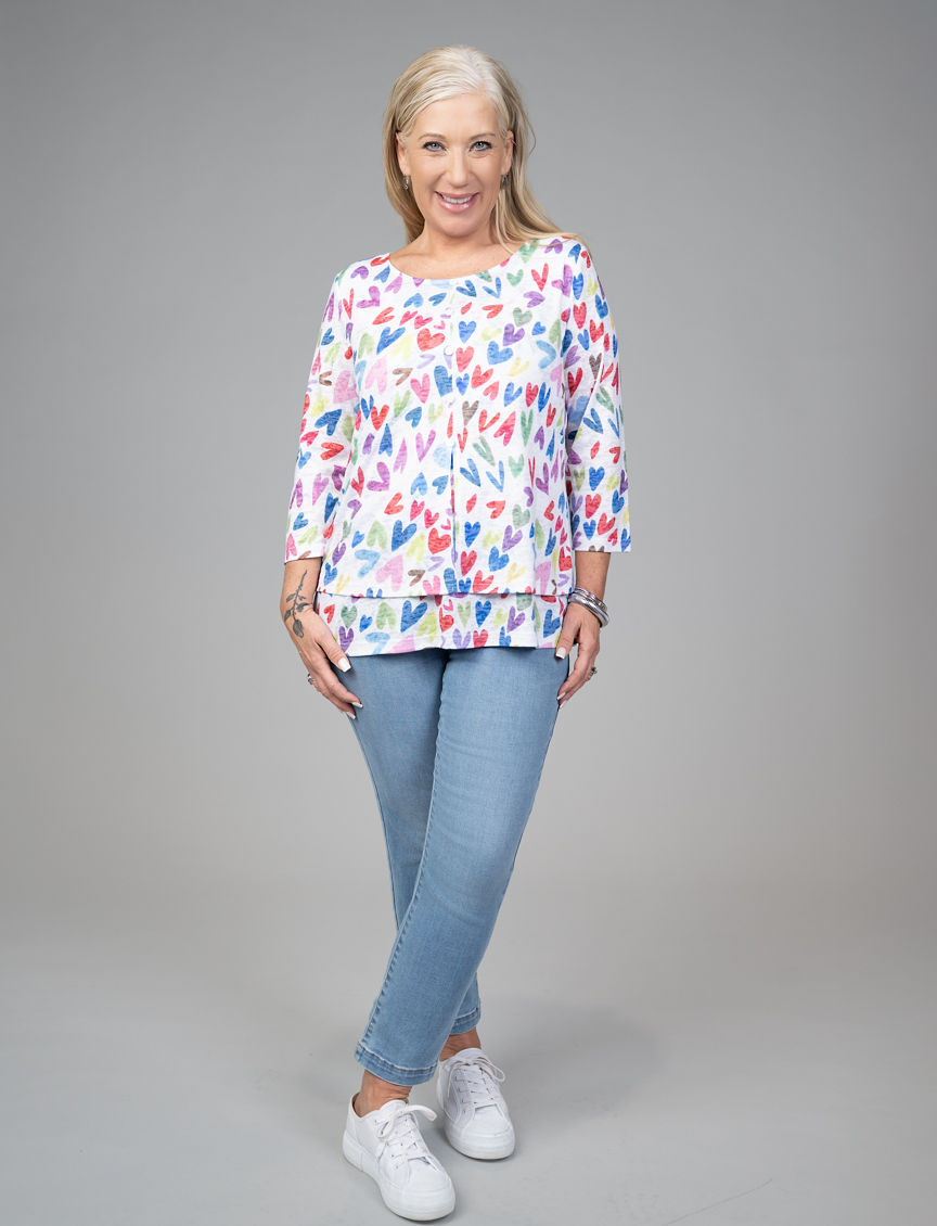 3/4 Sleeve Cardigan Shirt