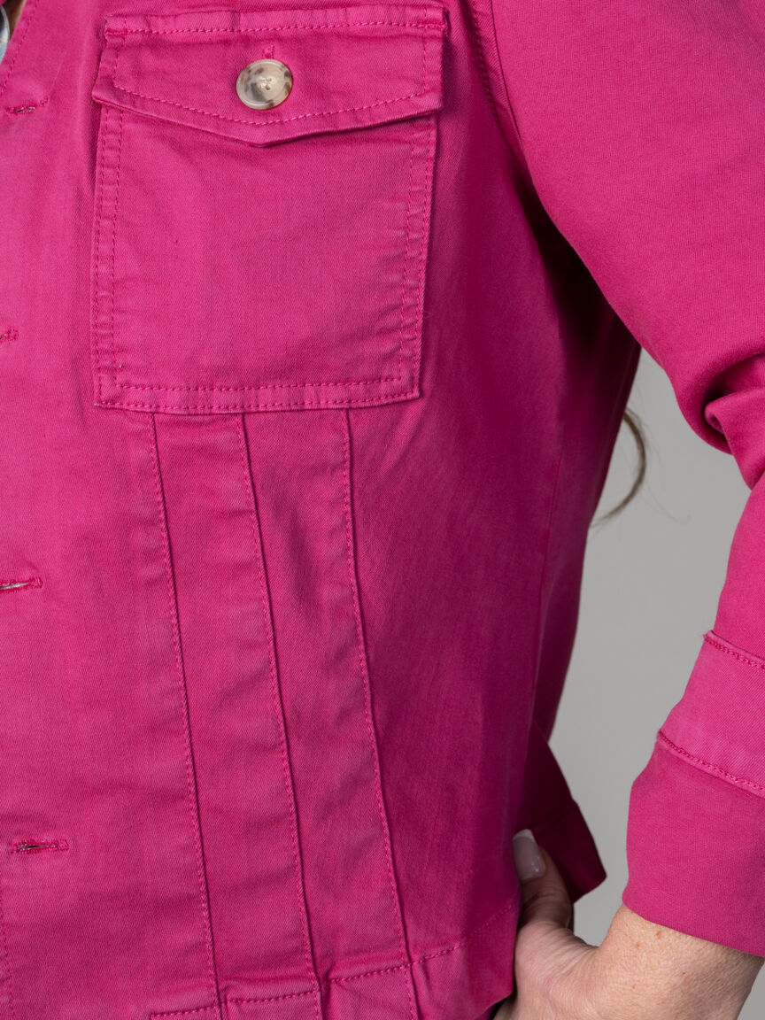 Tailored Denim Style Jacket Image 4