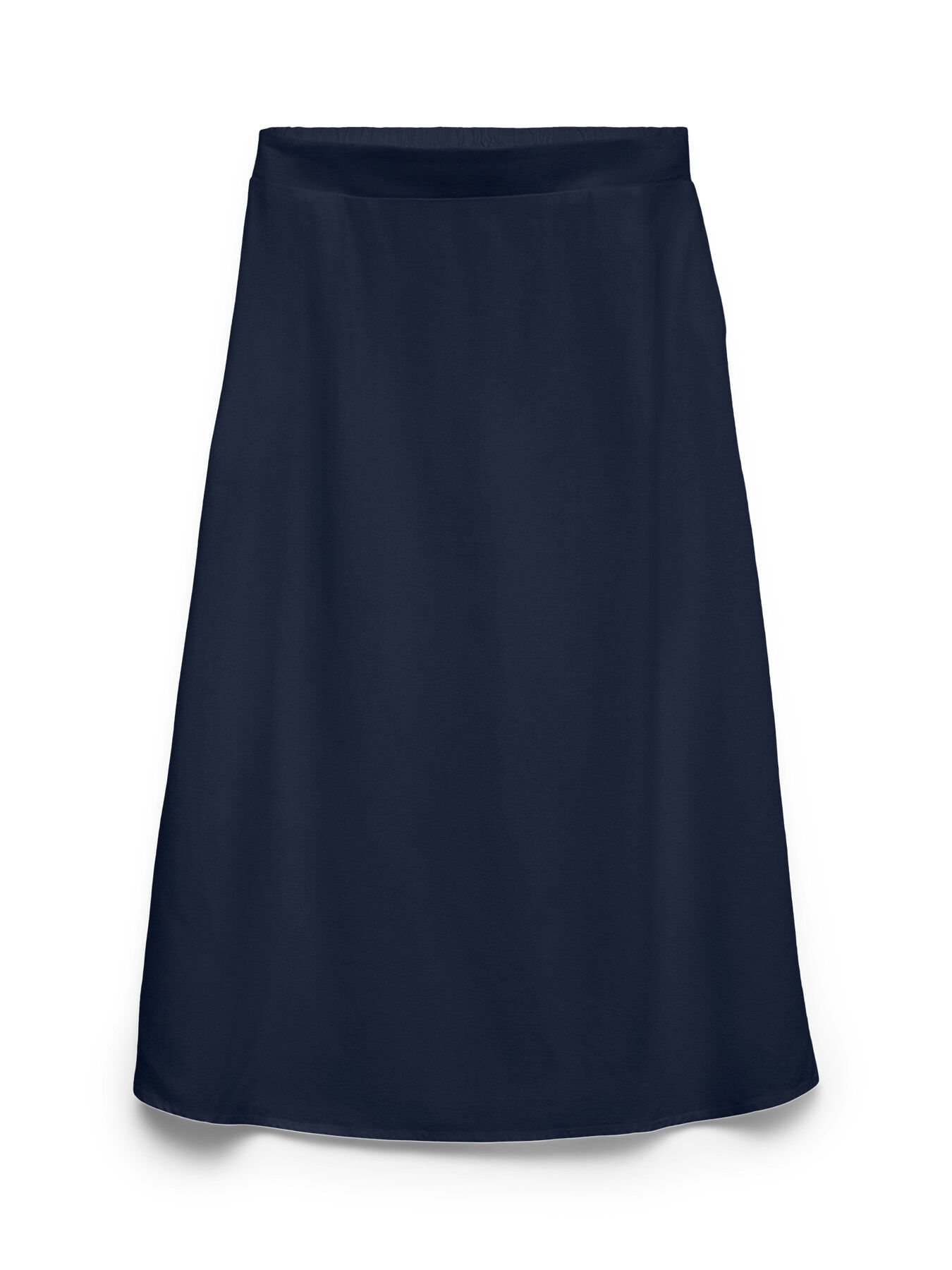 Linen Blend Midi Skirt