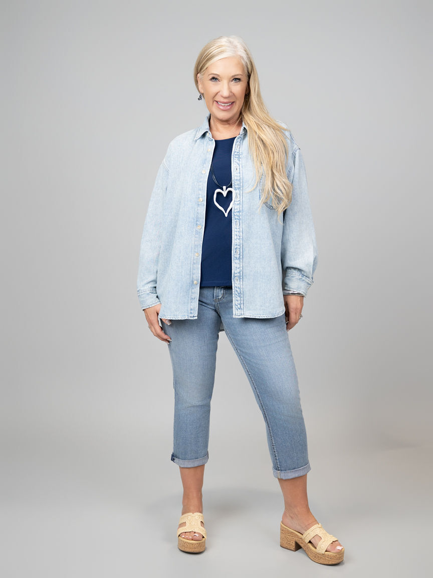 Long Sleeve Beach Button Down Shirt