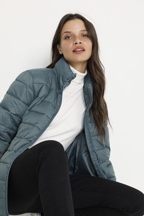 Basic Zip-Up Puffer Jacket  Image 2