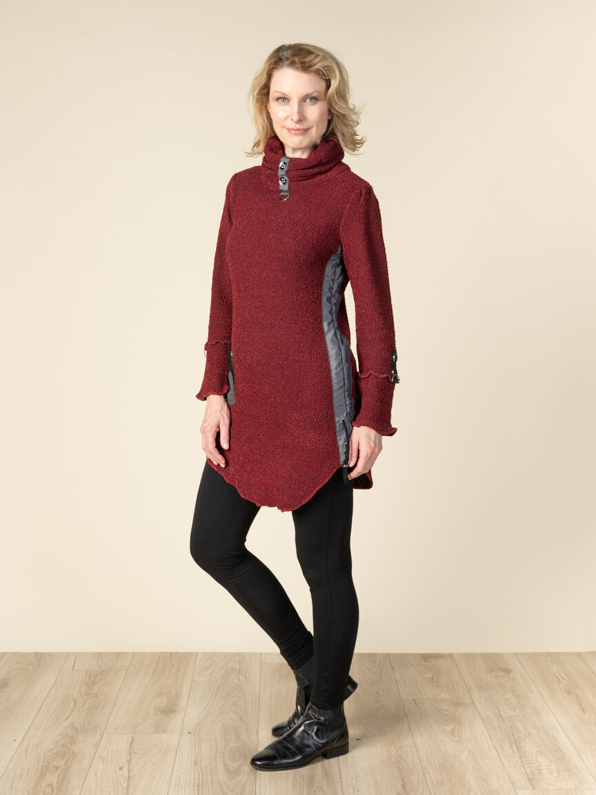 Long Sleeve Boucl&eacute; Tunic