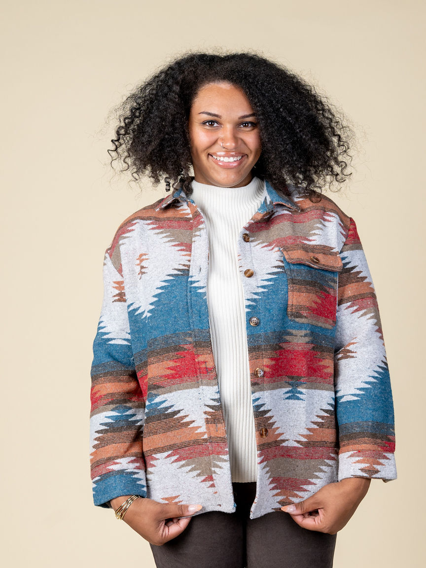 Long Sleeve Button-Up Jacket Image 5