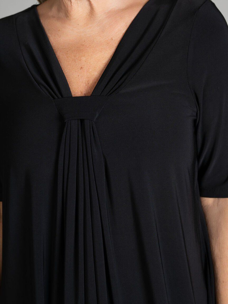 Knot Detail Elbow Sleeve Top