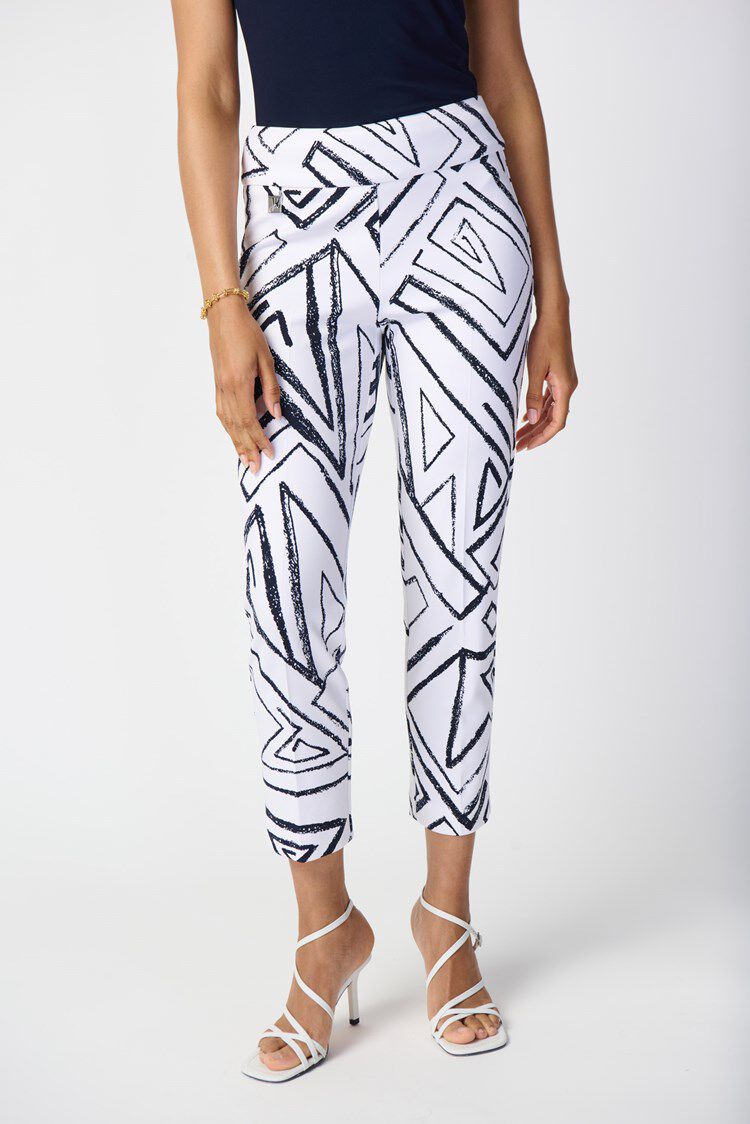Geometric Print Silky Pull-On Pant Image 2
