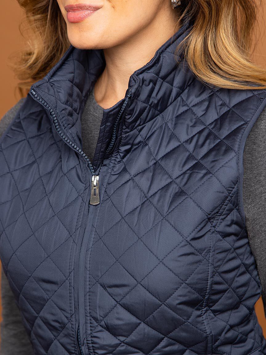 Quilted Zip-Up Vest Image 5