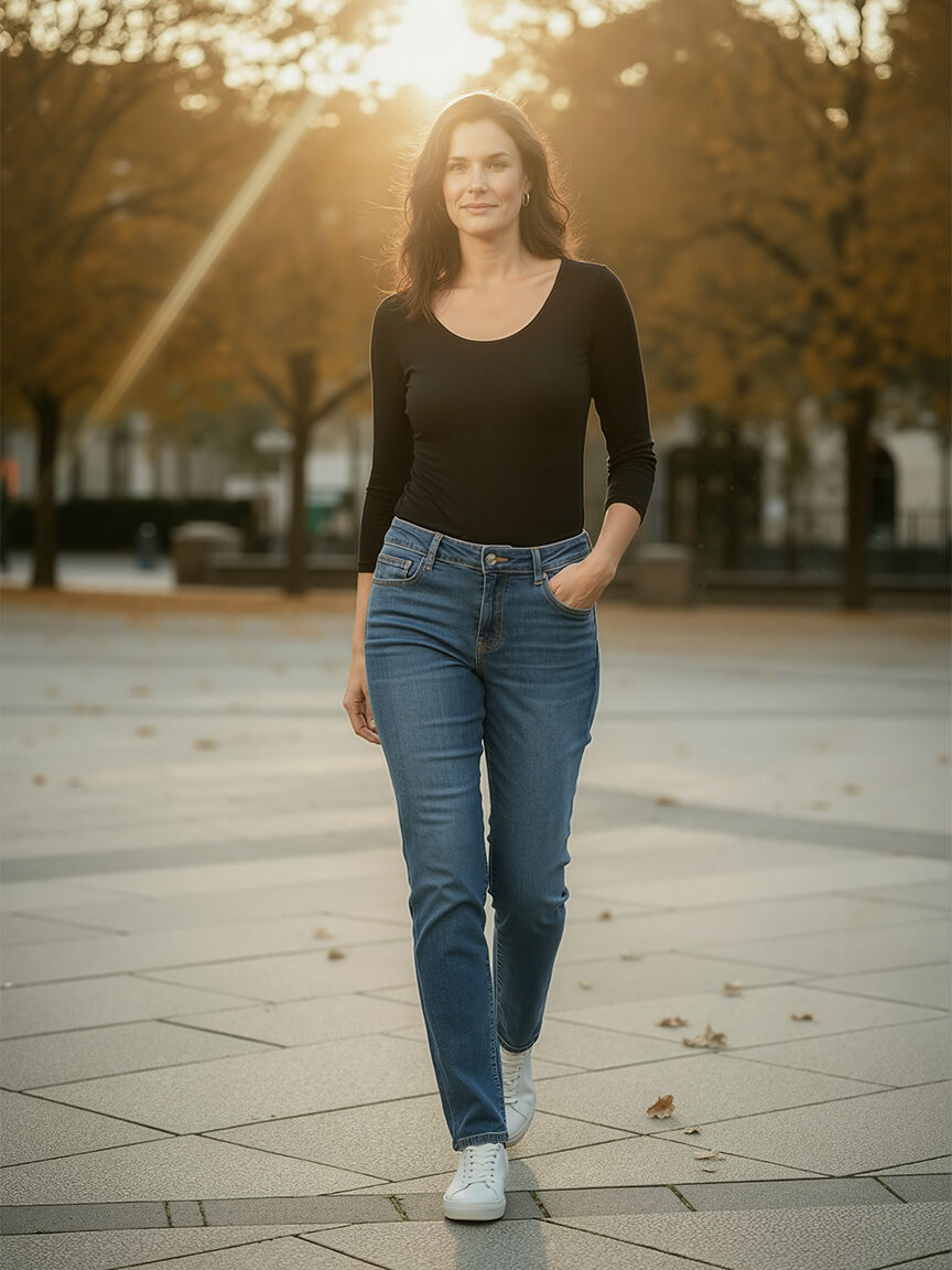 Petite Curvy 5 Pocket Jeans