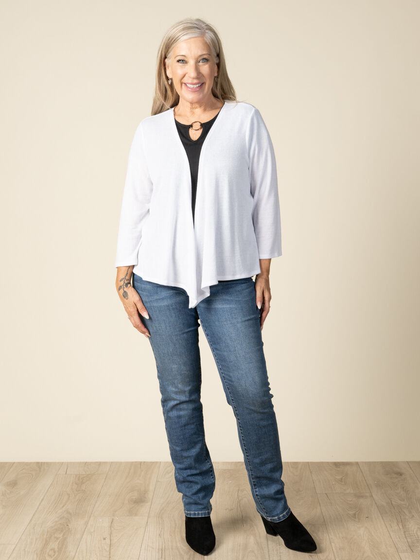 3/4 Sleeve Cardigan 3-Way Wear