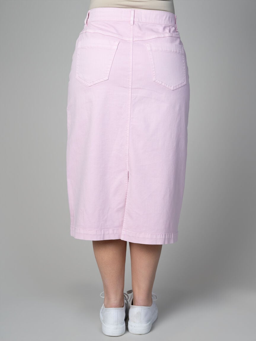 Audrey Denim Pull-On Skirt