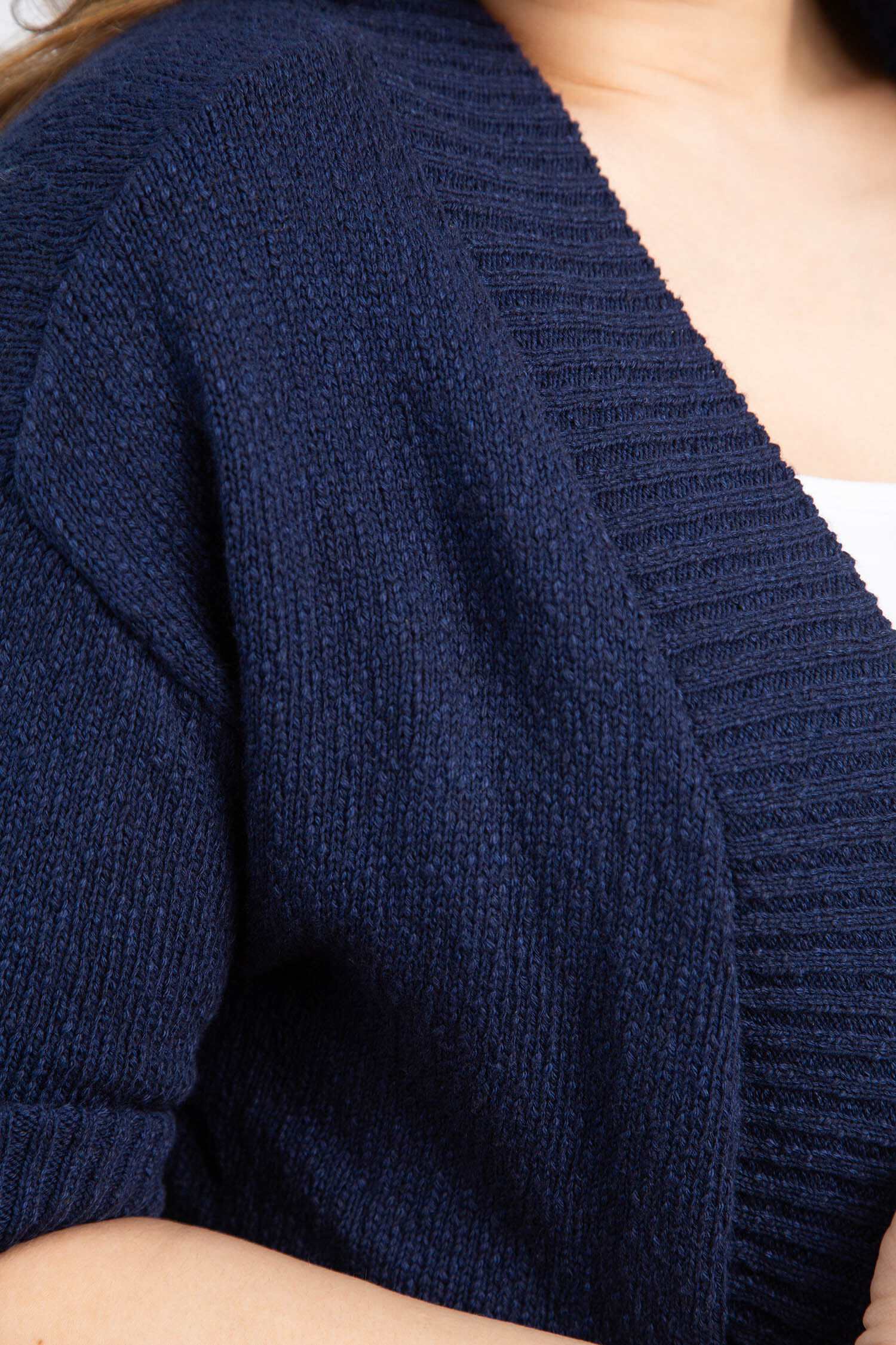 Open-Front Knit Bolero Cardigan Image 5