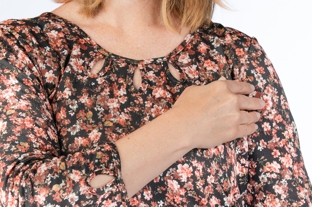 Rib Floral Top Image 4