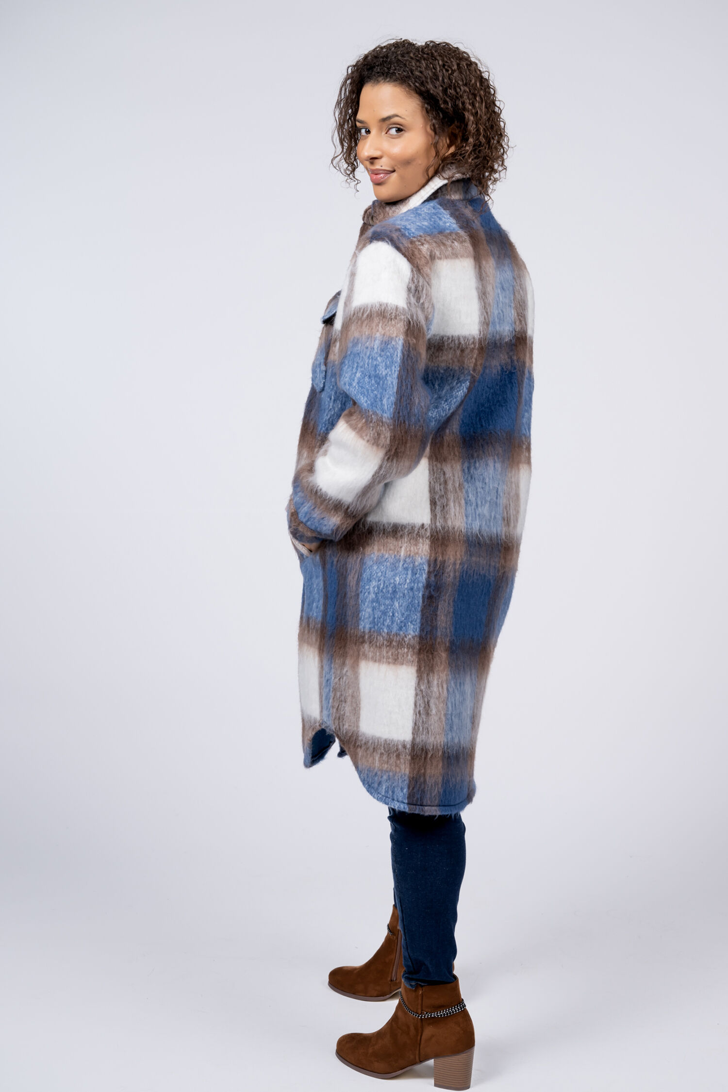 Long Brushed Shacket  Image 2