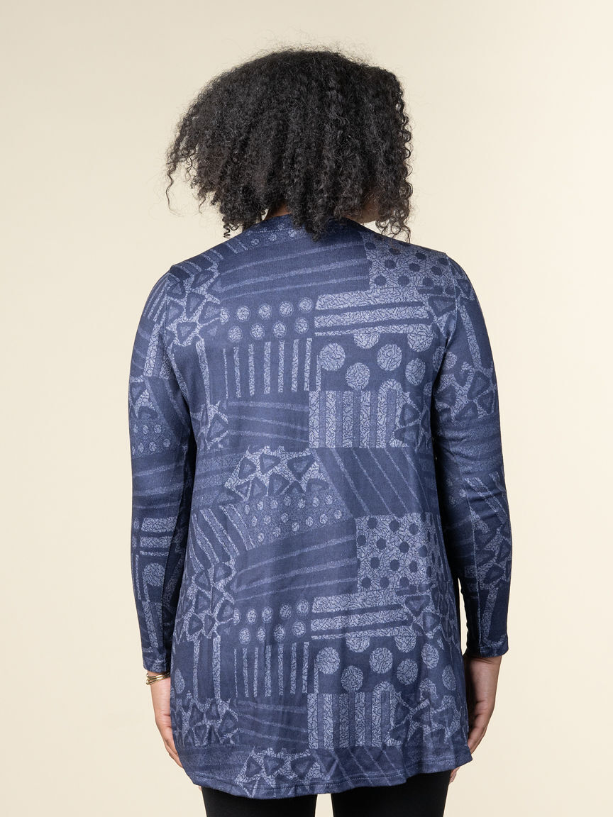 Long Sleeve Circle Print Tunic