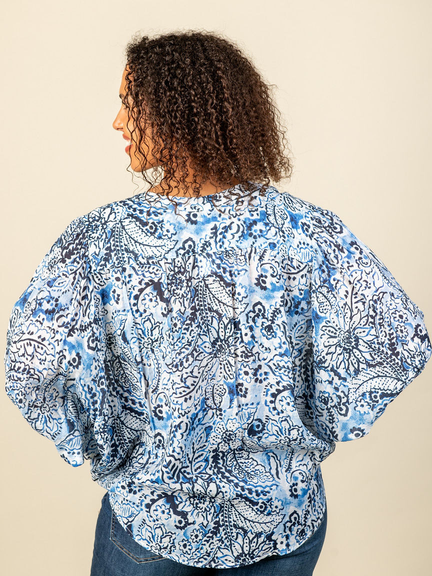 Flowy Dolman Sleeve Blouse