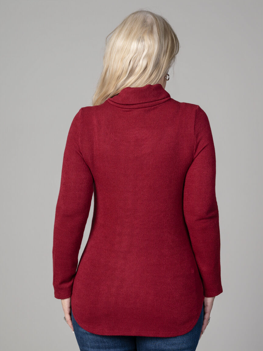 Long Sleeve Cowl Kneck Sweater