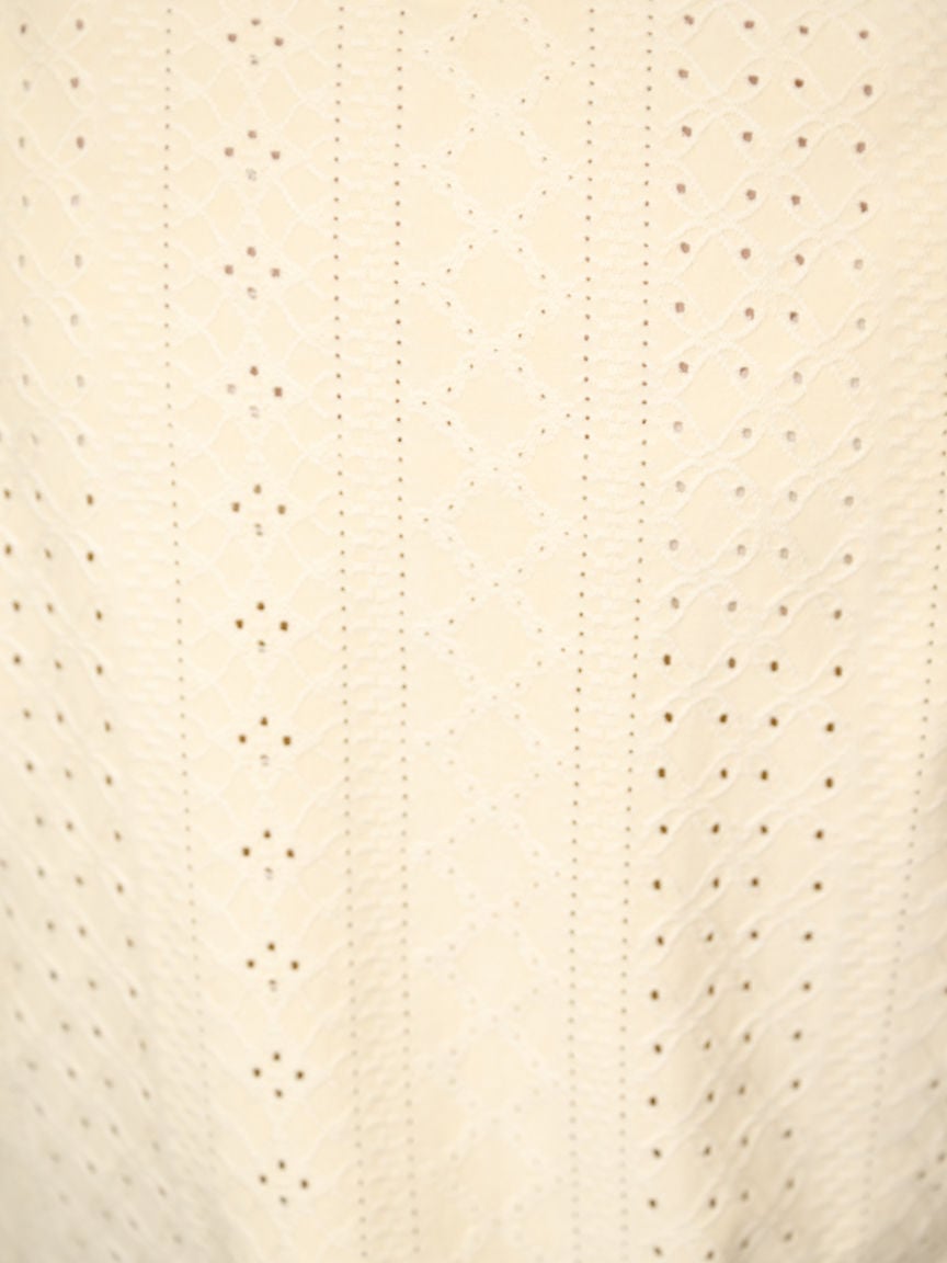 Eyelet Long Sleeve Top