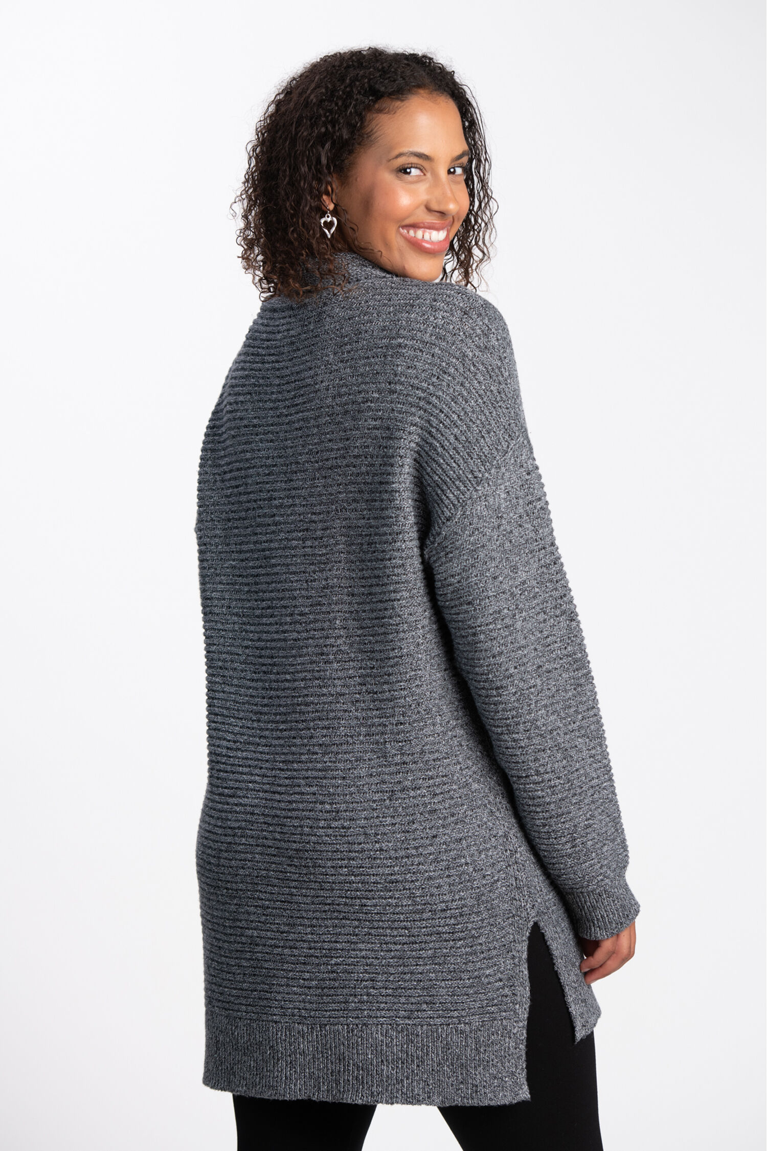 Long Sleeve Cowl Neck Sweater  Image 2