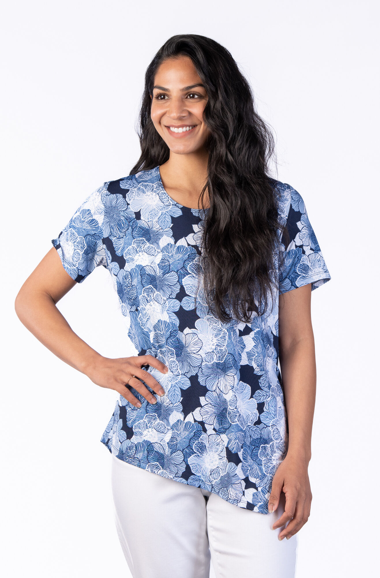 Asymmetrical Hem Shirt Image 1