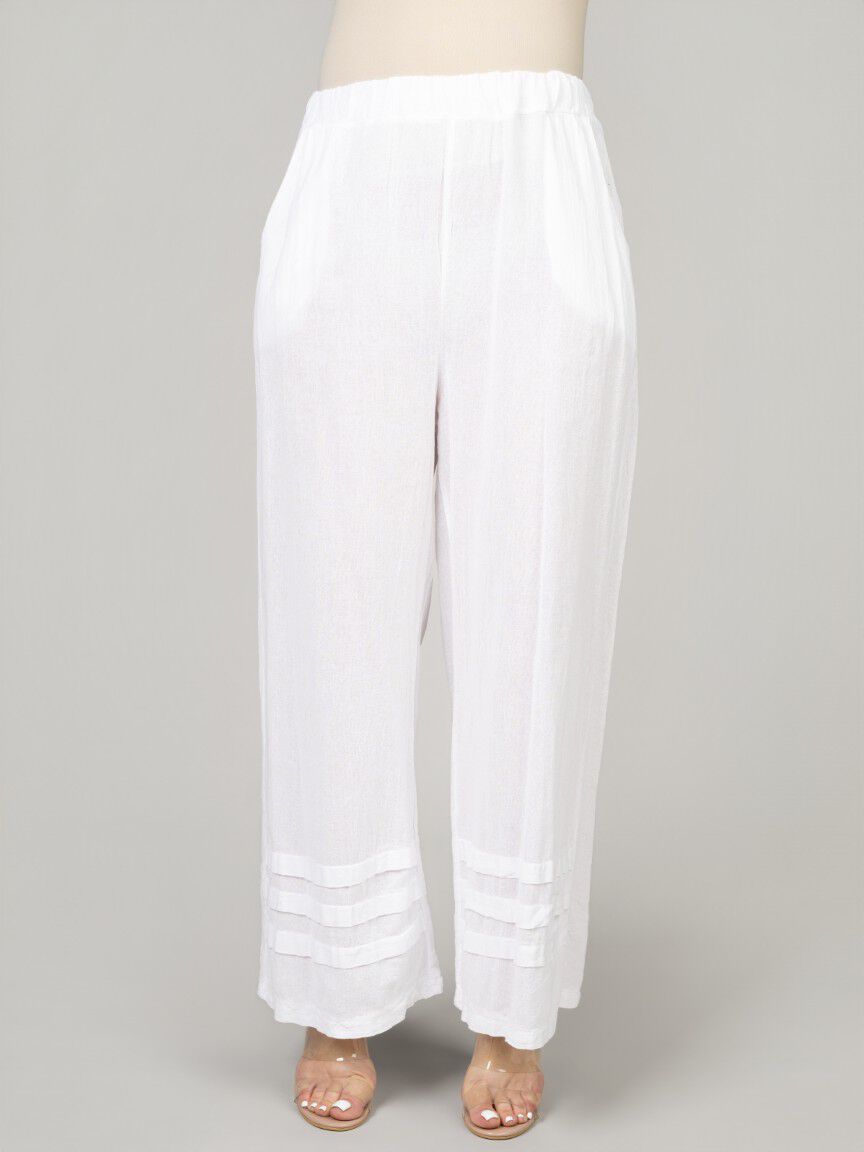 Wide Leg Pull-On Pants
