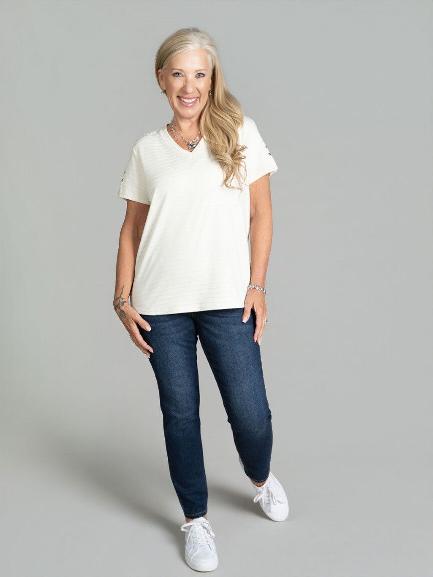 Eco-Friendly Audrey Pull-On Straight Jeans