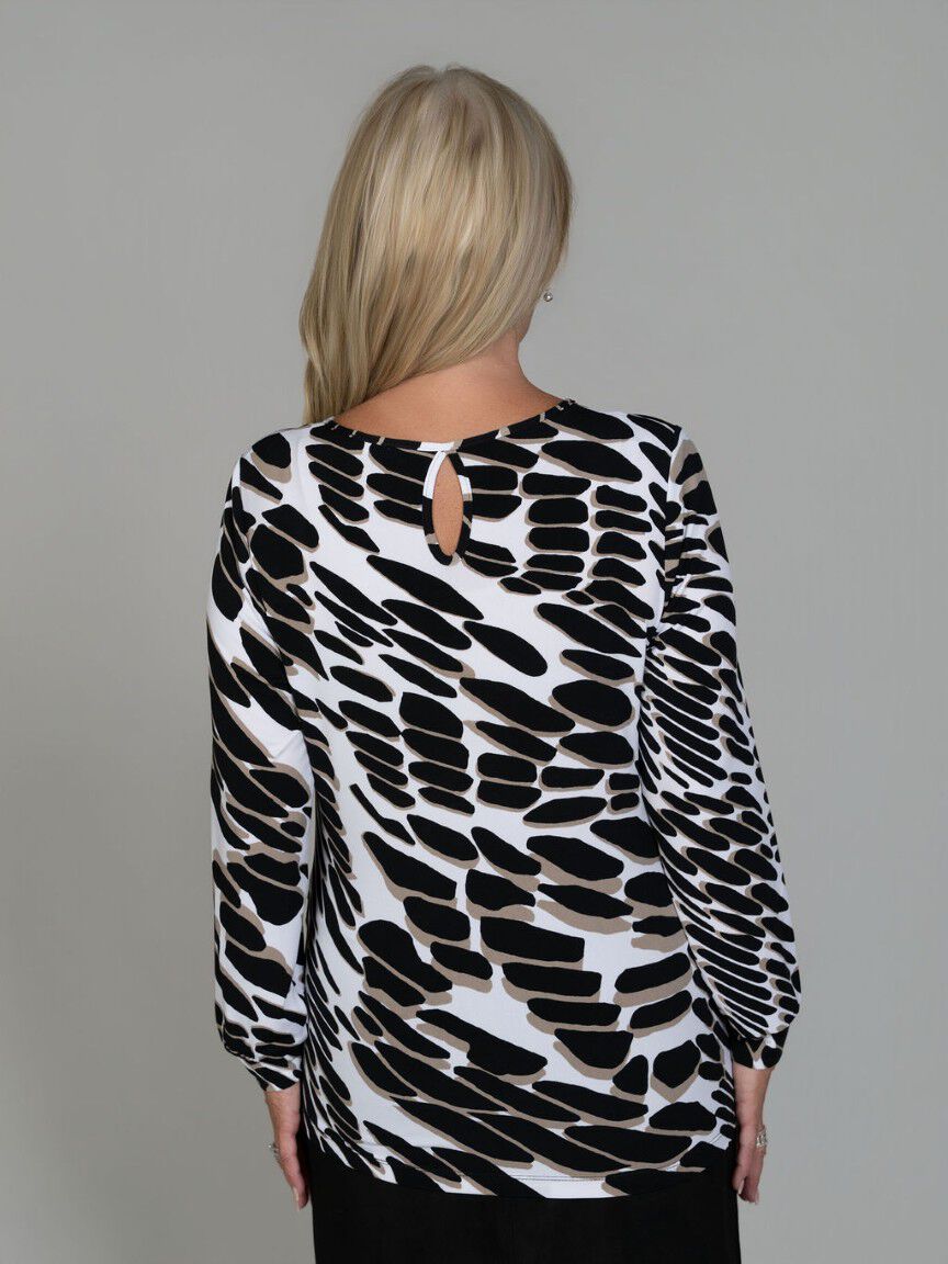 Long Sleeve Tie Detail Top