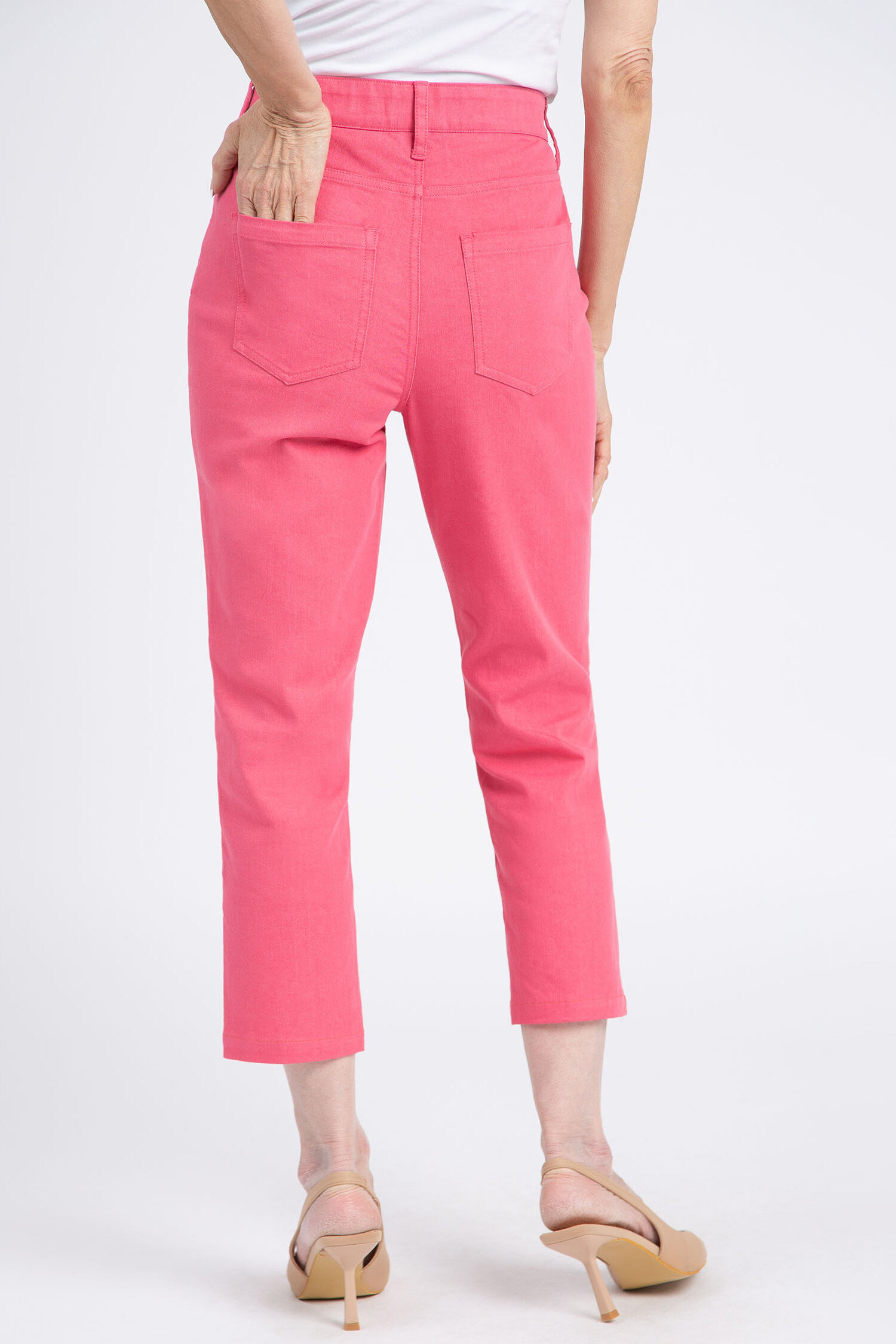 Colored Denim Capri  Image 3