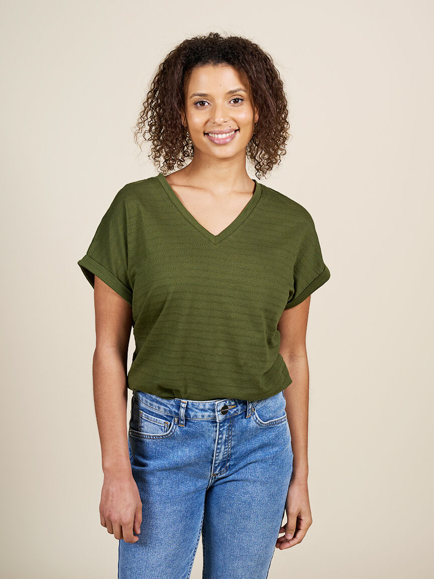 Short Sleeve Organic Cotton Top Image 1